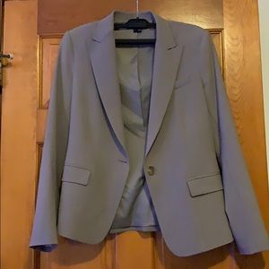 Theory Grey/Cream Blazer, tailored fit